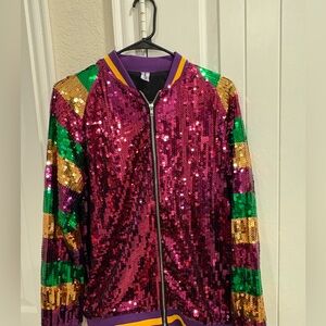 Mardi Gras Sequence Jacket